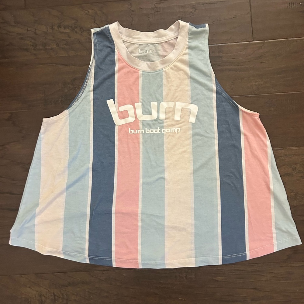Pastel Stripe Burn Boot Camp Tank